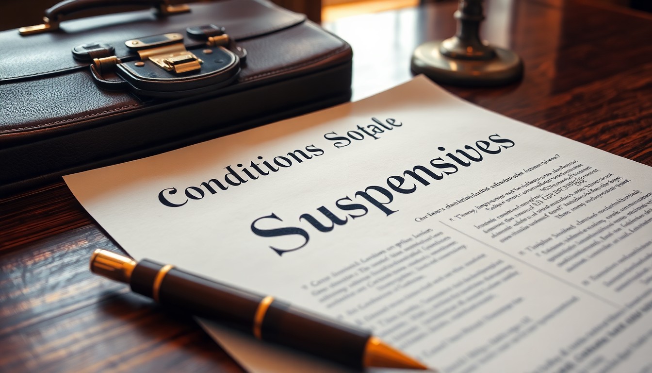 Conditions suspensives définition : un guide pour les juristes